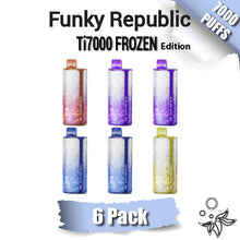 Funky Republic Ti7000 Frozen Edition Disposable Vape Device [7000 Puffs] - 6PK
