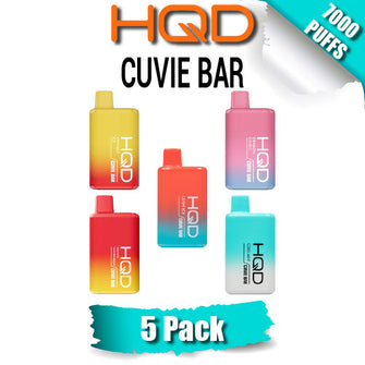 HQD Cuvie Bar Disposable Vape Device [7000 Puffs] - 5PK