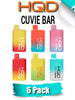 HQD Cuvie Bar Disposable Vape Device [7000 Puffs] - 6PK