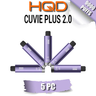 HQD Cuvie Plus 2.0 Disposable Vape Device [9000 Puffs] - 5PC