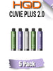 HQD Cuvie Plus 2.0 Disposable Vape Device | 9000 Puffs - 5PK