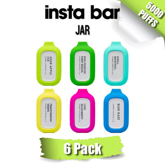 insta Bar Jar Disposable Vape Device | 5000 Puffs – 6PK evapekings.com