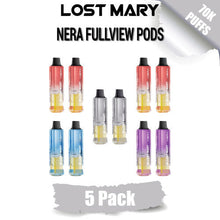 Lost Mary Nera Fullview Disposable Vape Pods (Pack of 2) | 70k Puffs - 5PK