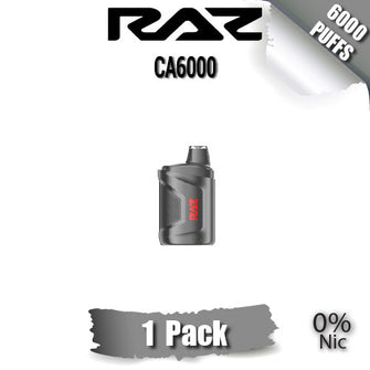 Raz CA6000 Zero 0% Nicotine Disposable Vape [6000 Puffs] - 1PC