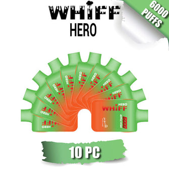 Whiff Hero Disposable Vape Device by Scott Storch [6000 Puffs] - 10PC