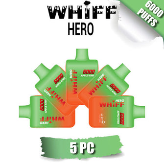 Whiff Hero Disposable Vape Device by Scott Storch [6000 Puffs] - 5PC