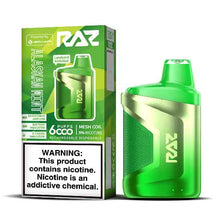 Alaskan Mint Flavored Raz CA6000 Disposable Vape Device - 6000 Puffs 10PC | EvapeKings.com -