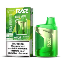 Alaskan Mint Flavored Raz CA6000 Zero Disposable Vape Device - 6000 Puffs | evapekings.com - 5PC