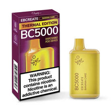 Banana Cake Flavored EB Create BC5000 Thermal Edition Disposable Vape Device - 5000 Puffs | evapekings.com -1PC