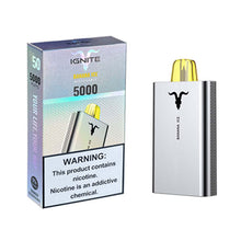 Banana Ice Flavored Ignite v50 Disposable Vape Device - 5000 Puffs | evapekings.com - 5PC