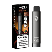 Beach Day Flavored HQD Cuvie Plus 2.0 Disposable Vape Device - 9000 Puffs | evapekings.com - 5PK