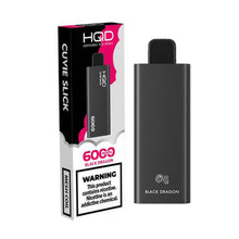 Black Dragon Flavored HQD Cuvie Slick Disposable Vape Device 6000 Puffs 10PC | EvapeKings.com