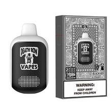 Black Ice Flavored Death Row Vapes 0% Disposable Vape Device - 5000 Puffs | evapekings.com - 6PK
