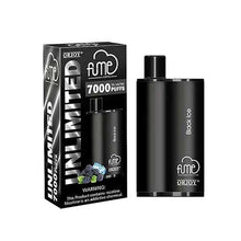 Disposable Vape Device Black Ice Fume UNLIMITED 7000 Puffs 10PC | EvapeKings.com