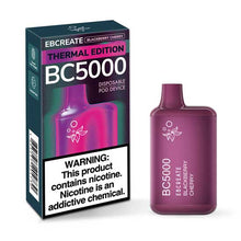 Blackberry Cherry Flavored EB Create BC5000 Thermal Edition Disposable Vape Device - 5000 Puffs 10PC | EvapeKings.com -