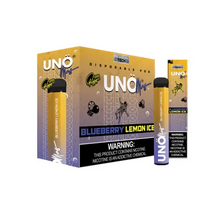 Disposable Vape Device Blueberry Lemon Ice Uno Mas 1200 Puffs