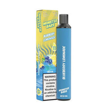 Blueberry Lemonade Flavored Monster Bars Disposable Vape Device 3500 puffs