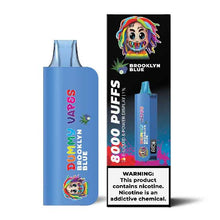 Brooklyn Blue Flavored Dummy Vapes 1% Disposable Vape Device - 8000 Puffs 10PC | EvapeKings.com - 