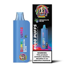 Brooklyn Blue Flavored Dummy Vapes 1% Disposable Vape Device - 8000 Puffs | evapekings.com - 5PC