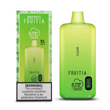 Clear Flavored Fume FRUITIA Disposable Vape Device - 8000 Puffs | evapekings.com -  1PC