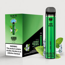 Disposable Vape Device Cool Mint Glamee Nova 4000 Puffs