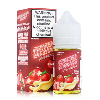 Custard Monster Strawberry Custard Salt 30ml by Jam Monster | eVape Kings