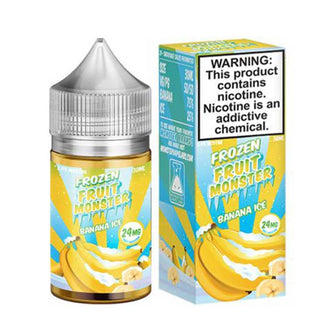 Frozen Fruit Monster Banana Ice Salt 30ml by Jam Monster | eVape Kings