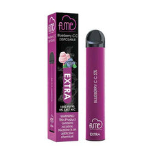 Disposable Vape Device Fume EXTRA Blueberry CC Cotton Candy 1500 Puffs