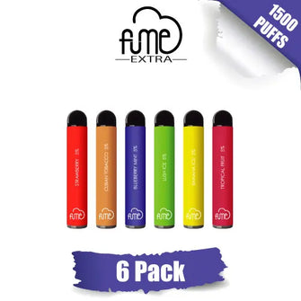 Fume EXTRA Disposable Vape Device 6 pack 1500 Puffs