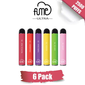 Fume ULTRA Disposable Vape Device 2500 Puffs 6 pack