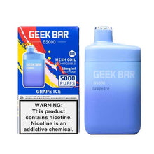 Grape Ice Flavored Geek Bar B5000 Disposable Vape Device - 5000 Puffs | evapekings.com - 1PC