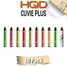 HQD CUVIE PLUS Disposable Vape 1200 Puffs 10 pack