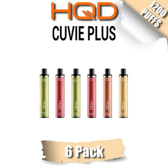 HQD CUVIE PLUS Disposable Vape 1200 Puffs 6 pack