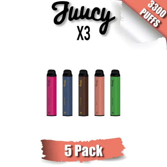JUUCY x3 Diposable Vape 4400 Puffs 5 pack