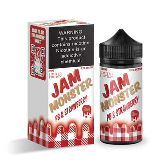 Jam Monster PB & Jam Monster Strawberry 100ml