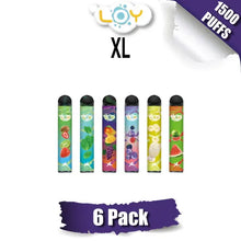 LOY XL Diposable Vape 1500 Puffs 6 pack