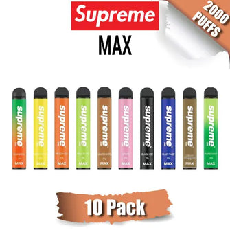 SUPREME MAX Diposable Vape 2000 Puffs 10 pack