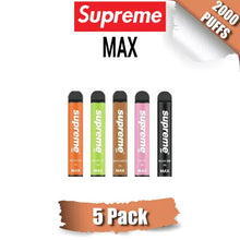 SUPREME MAX Diposable Vape 2000 Puffs 5 pack