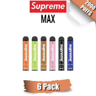 SUPREME MAX Diposable Vape 2000 Puffs 6 pack