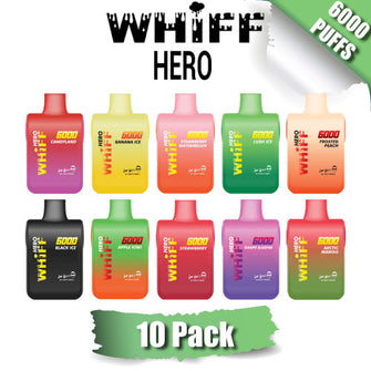 Whiff Hero Disposable Vape Device by Scott Storch [6000 Puffs] - 10PK
