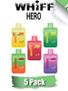 Whiff Hero Disposable Vape Device by Scott Storch [6000 Puffs] - 5PK