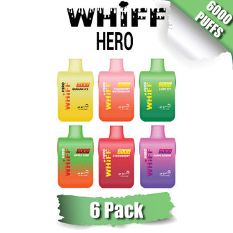Whiff Hero Disposable Vape Device by Scott Storch [6000 Puffs] - 6PK