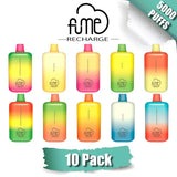 Fume RECHARGE Disposable Vape Device [5000 Puffs] - 10Pk