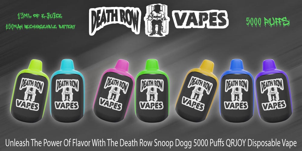 Unleash The Power Of Flavor With The Death Row Snoop Dogg 5000 Puffs QRJOY Disposable Vape